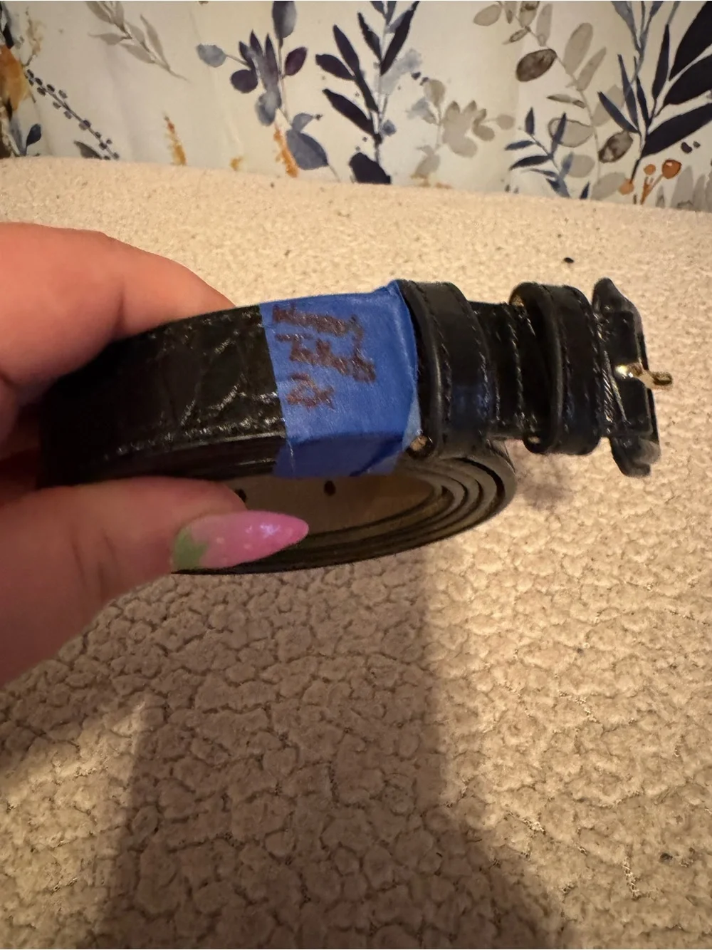 Ladies Black Leather Talbots Belt Size 2X